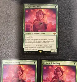 3x Delighted Halfling Magic the Gathering Lord of the Rings Tales of Middle Lot - Image 2