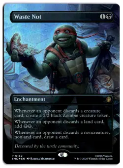 Waste Not (Borderless) TMC 132 Magic: The Gathering P Showcase NM - Image 1