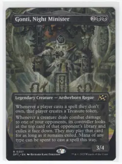 #357 2025 Aetherdrift Gonti, Night Minister Rare Borderless - Image 1