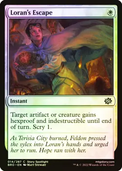 MTG FOIL Loran's Escape - The Brothers' War #014 - Image 1