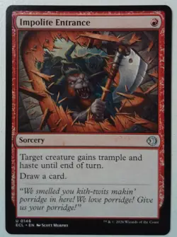 Impolite Entrance *Uncommon* Magic MtG x1 Lorwyn Eclipsed - Image 1