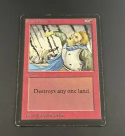 STONE RAIN SORCERY LIMITED EDITION BETA MTG MAGIC THE GATHERING - Image 1