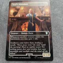 Soul's Attendant (Borderless) Commander: the Lord of The Rings MTG Regular NM - Image 1