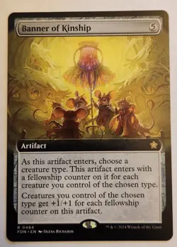Banner of Kinship Extended Art Foundations Regular Rare NM+ - Image 1