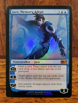 Jace, Memory Adept FOIL x1 MTG M14 Core Set 2014 Magic Light Play LP English - Image 1