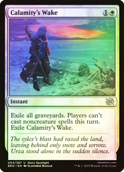 MTG FOIL Calamity's Wake - The Brothers' War #004 - Image 1