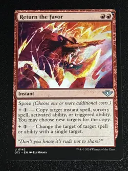 MTG Outlaws of Thunder Junction Return the Favor 0142 NM - Image 1