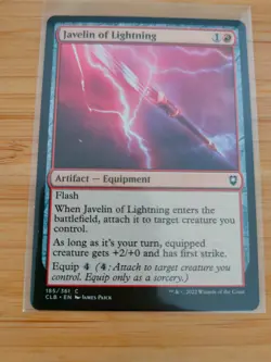MTG Javelin of Lightning 185 Battle for Baldur's Gate M/NM Free UK P&P - Image 1