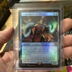 MTG Magic the Gathering FOIL Gogo, Master of Mimicry FIN! - Image 1