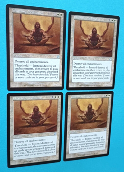 Magic the Gathering MTG Torment CLEANSING MEDITATION X 4 LP/EX U 2002 Nice! - Image 3