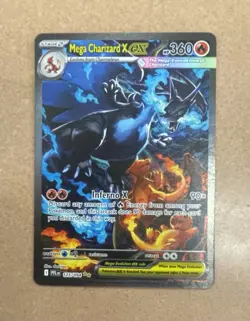 Mega Charizard X EX Foil Pokemon Card PFL 125/094 Mega Evolution 2015 - Image 2