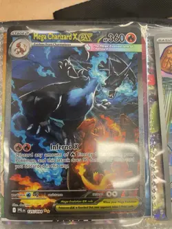 Mega Charizard X EX Foil Pokemon Card PFL 125/094 Mega Evolution 2015 - Image 3