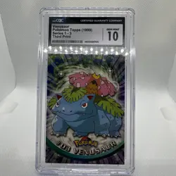 CGC 10 Venusaur #03 Topps 1999 Pokemon Third Print Series 1-3 CGC 10 Gem Mint - Image 1