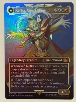 Kefka, Court Mage Borderless Foil 398 - Mythic - Final Fantasy MTG - Image 1