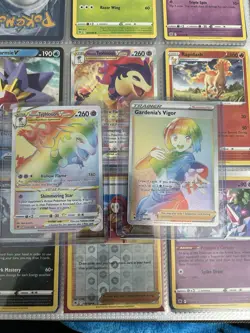 Pokemon TCG Astral Radiance Full Art Holo Hisuian Typhlosion & Gardenia’s Vigor - Image 1