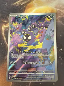 Pokemon TCG Gastly 177/162 Temporal Forces Holo Illustration Rare - Image 1