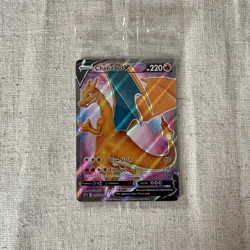 Charizard V SWSH050 Pokemon Champions Path Full Art Holo Black Star Promo Sealed - Image 1