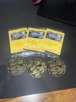 Pokemon TCG Knockout Promo And Coin Duraludon, Toxtricity,Sandaconda SWSH X36 - Image 1