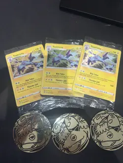 Pokemon TCG Knockout Promo And Coin Duraludon, Toxtricity,Sandaconda SWSH X36 - Image 2