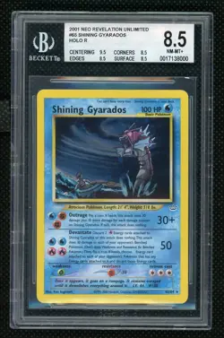 Shining Gyarados 2001 Pokemon Neo Revelation BGS 8.5 #65 - Image 1