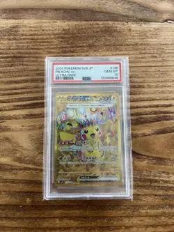Pokemon Pikachu ex Ultra Rare Holo EX 136/106 SV8 Japanese 200 HP - Image 1