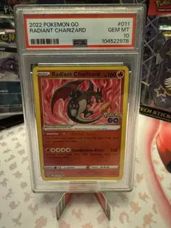 Pokemon TCG Charizard 011/078 Pokemon GO Radiant Rare PSA 10 - Image 1
