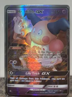Mr. Mime GX ULTRA RARE 56/168 Pokemon SM Celestial Storm NM HOLO - Image 1