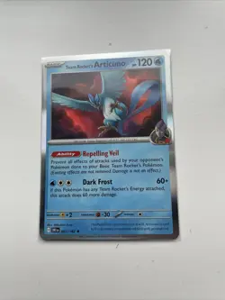 Pokemon TCG Scarlet and Violet Destined Rivals holo team rockets Articuno - Image 1
