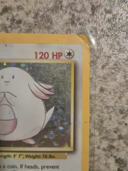 Chansey 3/102 HOLO original 1999 WOTC Pokemon TCG base set unlimited rare - Image 5