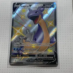 Pokemon Lapras V Shiny Holo Rare Shining Fates: Shiny Vault SV110/SV122 NM - Image 1