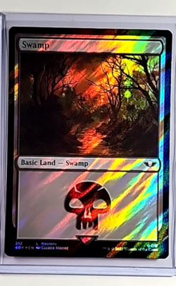 2022 MTG Magic the Gathering 40K Warhammer 40000 Surge Foil #312 Swamp - Image 1