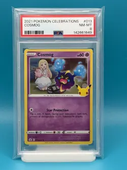 PSA 8 - 2021 POKEMON CELEBRATIONS COSMOG - Image 1