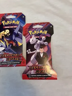 Pokemon TCG Destined Rivals - Lot of 4 Sleeved Booster Packs - ART SET - NEW - Image 2