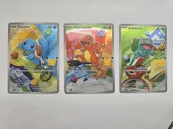 Pokemon mega evolutions 30th anniversary proms- Squirtle, Charmander, Bulbasaur - Image 1