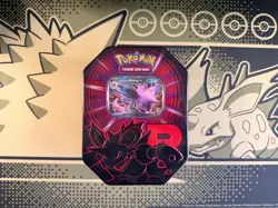 Pokemon TCG Team Rocket's Nidoking EX Tin – Sealed & Brand New - Image 1