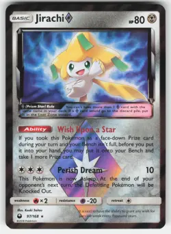 Jirachi ◇ 97/168 Rare Prism Star Celestial Storm Pokemon LP - Image 1
