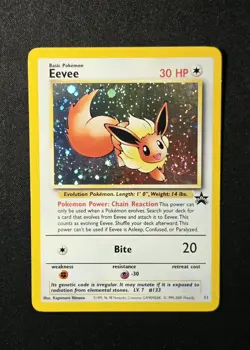Eevee #11 Swirl Holo Rare Black Star Promo WoTC Wizards Of The Coast Pokemon TCG - Image 1