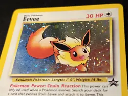 Eevee #11 Swirl Holo Rare Black Star Promo WoTC Wizards Of The Coast Pokemon TCG - Image 3