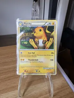 Pokemon TCG Raichu Holo Rare Heartgold & Soulsilver 10/123 - Image 1