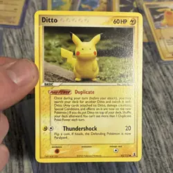 Pokemon Ditto (Pikachu) Common Regular EX Delta Species 63/113 60 HP Basic - Image 1