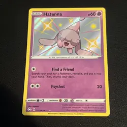 Pokemon TCG - Hatenna SV054/SV122 Baby Shiny Holo Shining Fates - Image 1