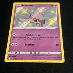 Pokemon TCG - Hatenna SV054/SV122 Baby Shiny Holo Shining Fates - Image 2