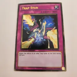 Yugioh Trap Stun GLD4-EN050 Limited Edition Gold Rare NM - Image 1