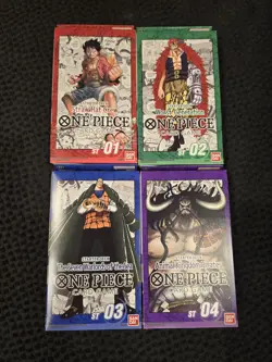 ONE PIECE TCG: STARTER DECK 1-4 (ST-01, 02, 03, 04) NEW FACTORY SEALED ENGLISH - Image 1