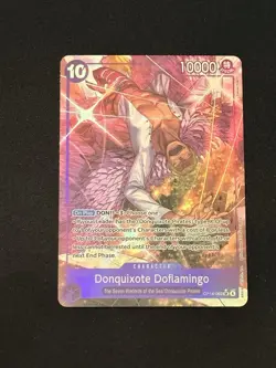 One Piece TCG Donquixote Doflamingo OP14-069 SR Alt Art Azure Sea's Seven NM/M - Image 1