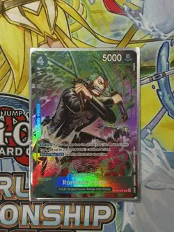 One Piece TCG OP-15/EB04 Roronoa Zoro OP13–037 Treasure Rare - Image 1