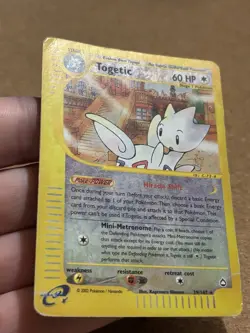 Togetic 39/147 Holo Reverse Set Aquapolis Rare Card Pokemon English Poor Played - Image 2