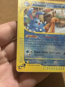 Azumarill 4/147 Holo Reverse Set Aquapolis Rare Card Pokemon English Poor Played - Image 2