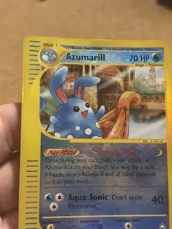Azumarill 4/147 Holo Reverse Set Aquapolis Rare Card Pokemon English Poor Played - Image 5