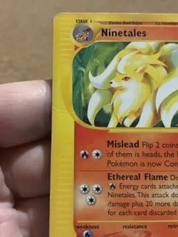 Ninetales 57/165 Set Expedition Rare Card Pokemon Eng Poor Heavily Played Damage - Image 4